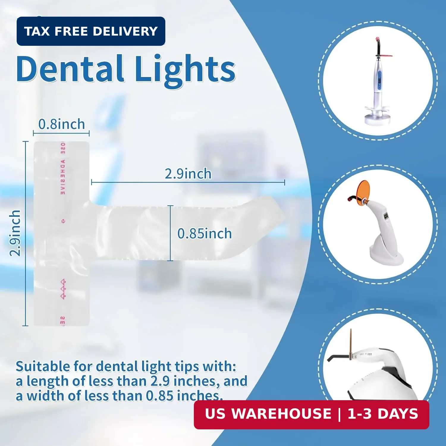 Dental Equipment Sleeves Dental Protective Cover Disposable 200PCS, Implant Prot