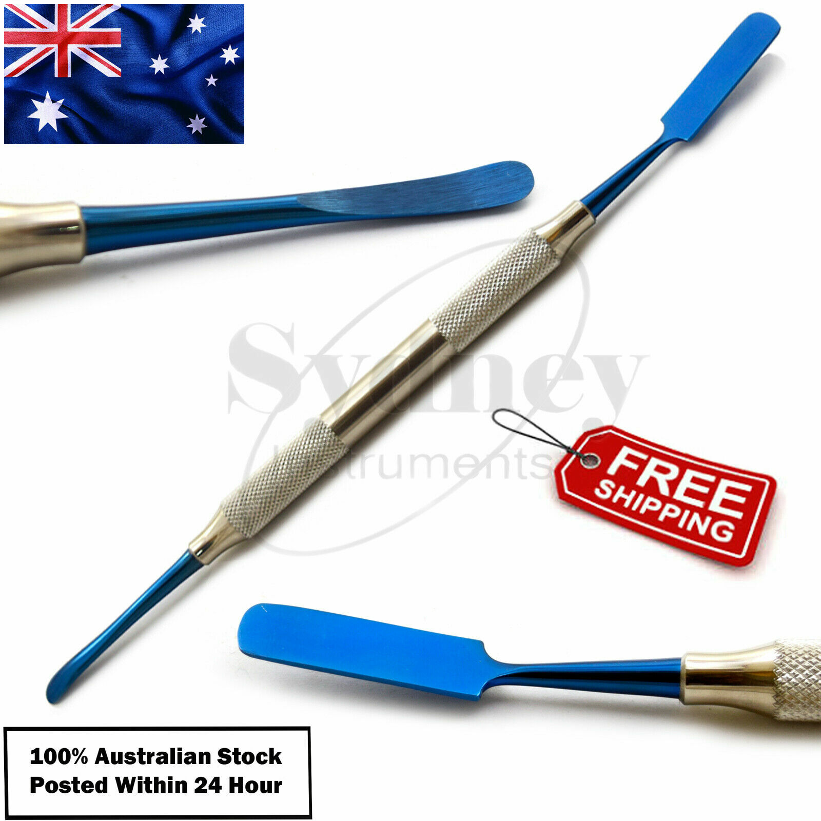 X5 Prichard Implant Surgical Instruments Double Ended Blue Tip Hollow Handle