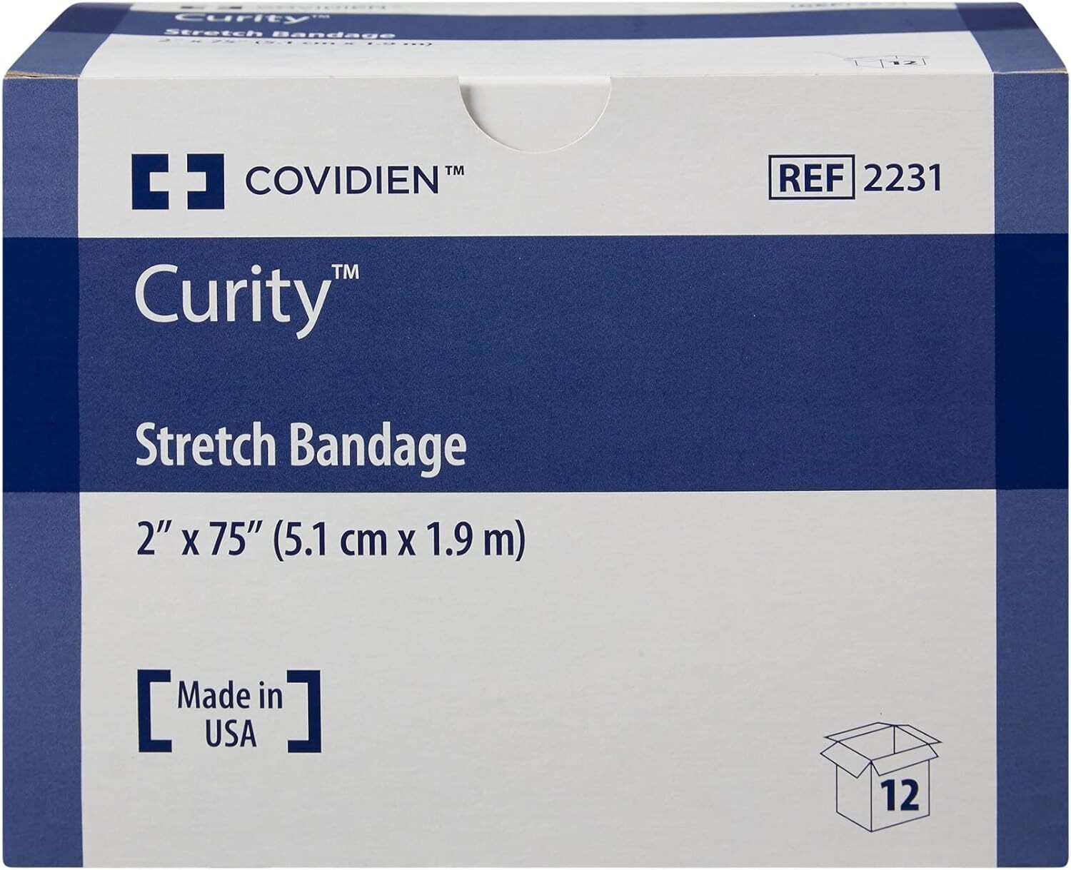 Kendal Curity Gauze Roll Bandage Sterile 2” 12/box 12 Count (Pack of 1)