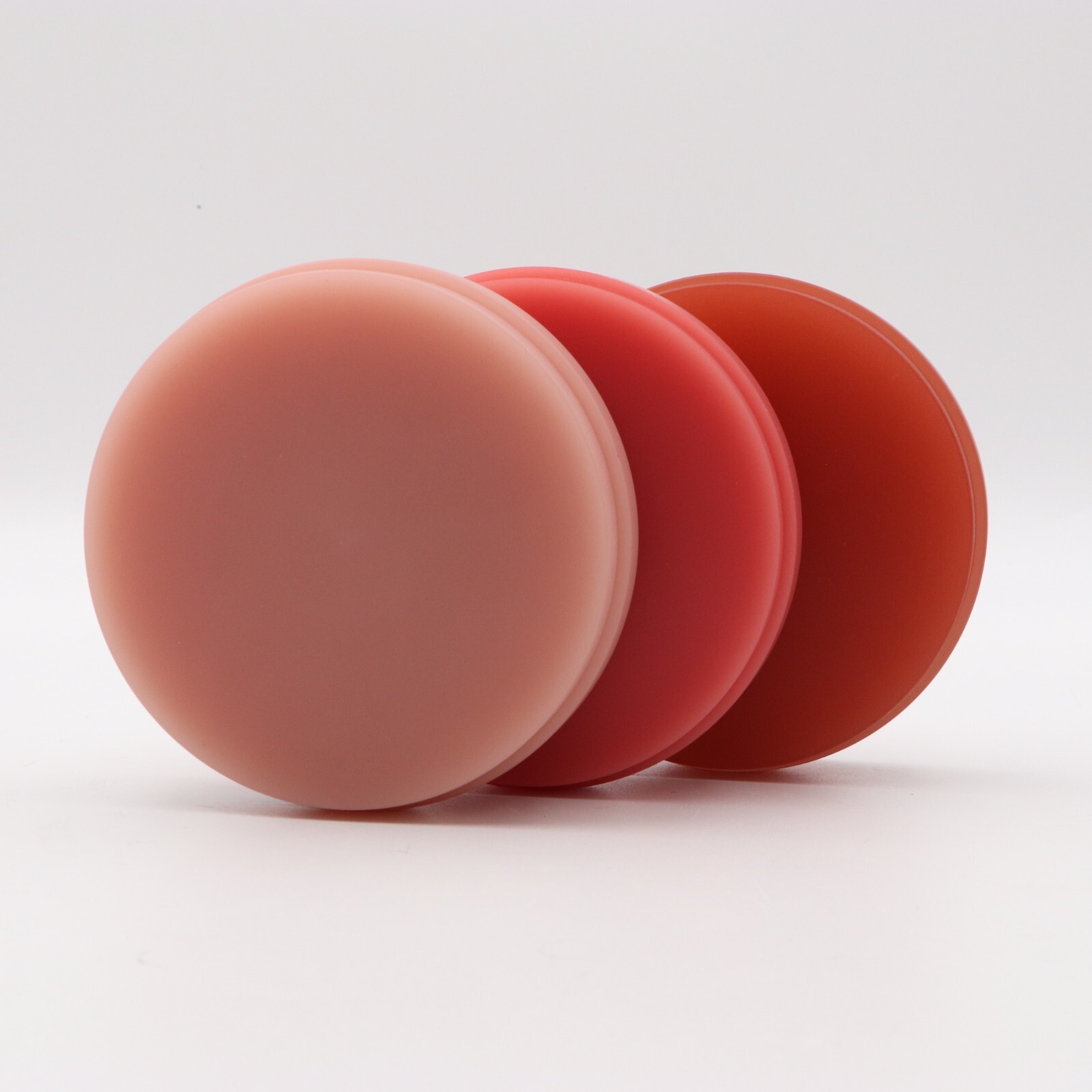 5pcs Dental Pink PMMA Disc with Bloodshot CAD/CAM Monochromatic PMMA Disc 98mm