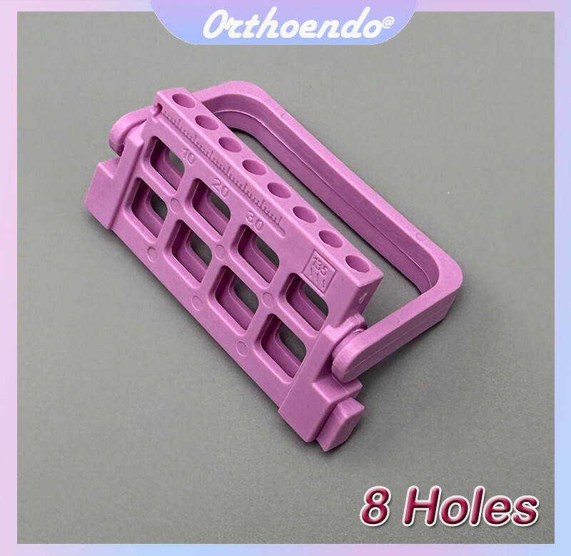 Dental 8/16 Holes Bur Endo Files Block Holder Stand Autoclave Disinfection Box
