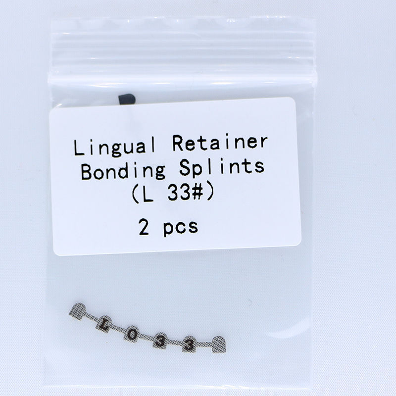 10 Packs Dental Orthodontic Lingual Retainer Bonding Splints with Mark L29#-U47#