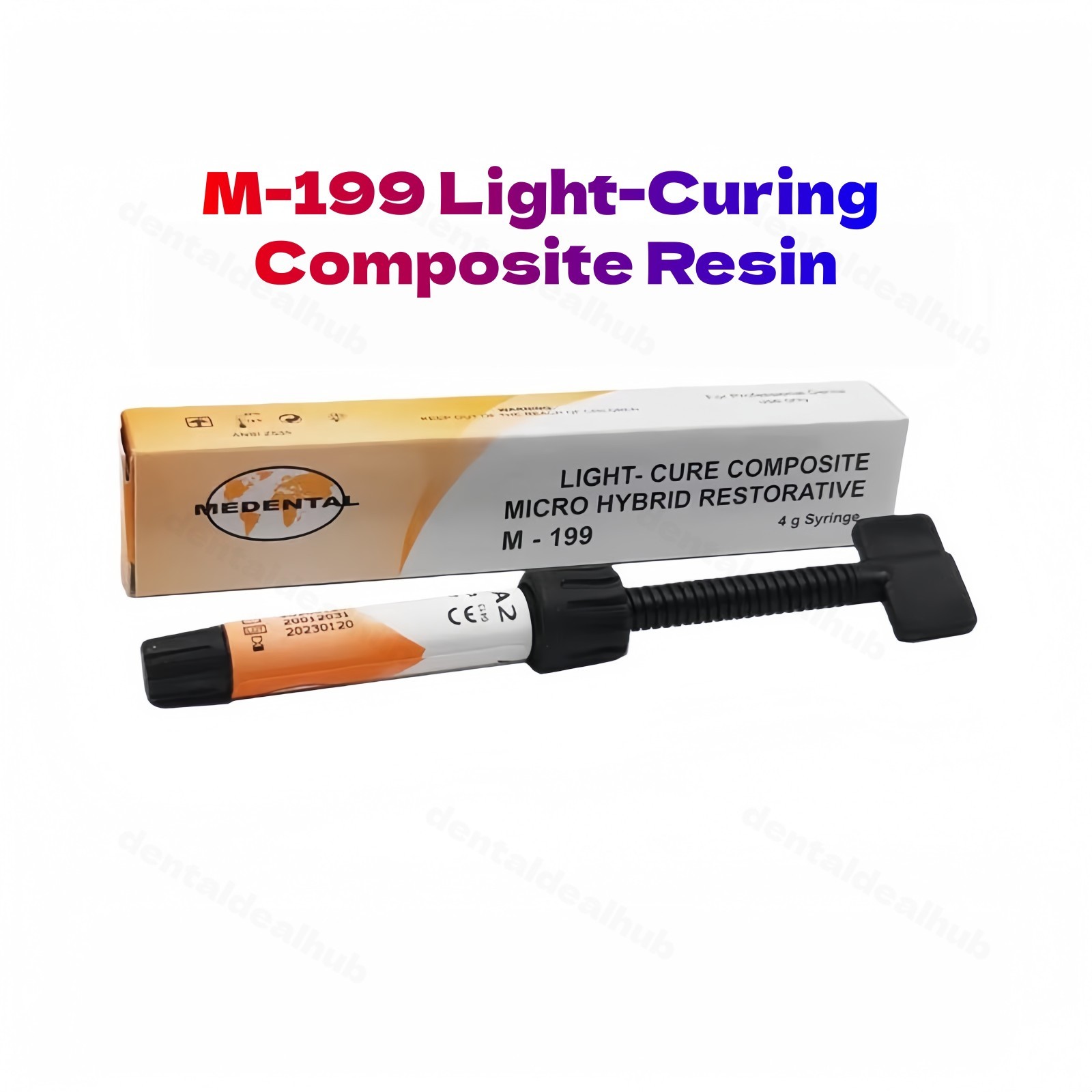 MEDENTAL M199 Nano Ceramic Composite Resin 4g A1 A2 A3 Light Cure Dental