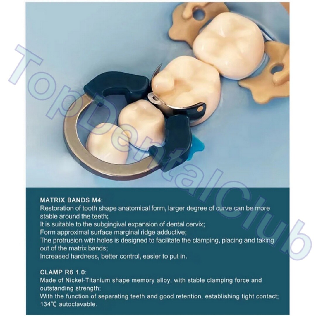 Dental Sectional Contoured Matrix System Matrices Bands Clip Clamp Holder Ring