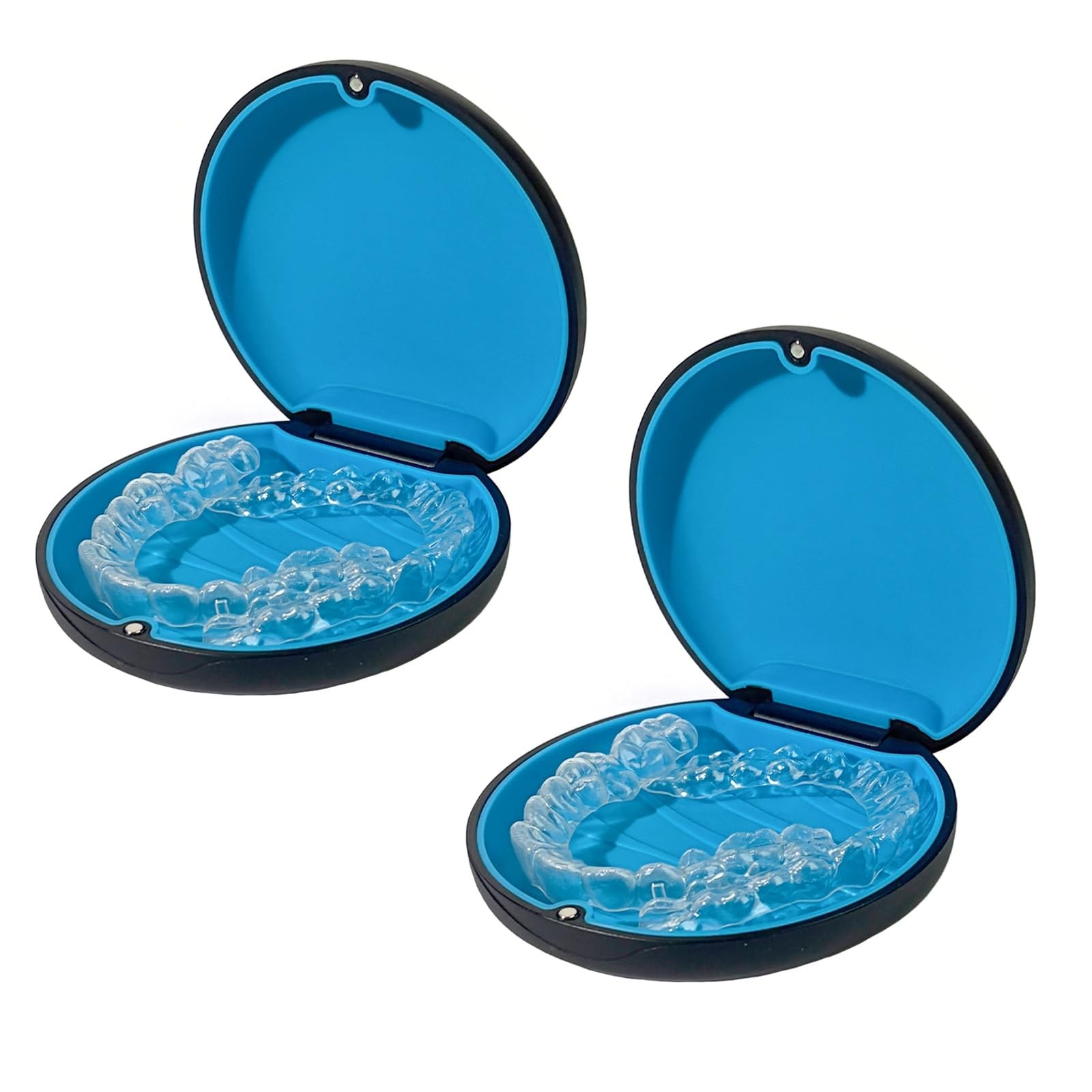 3.42 inches in diameter x 0.98 height, 2 Pack Black + Blue Silicone