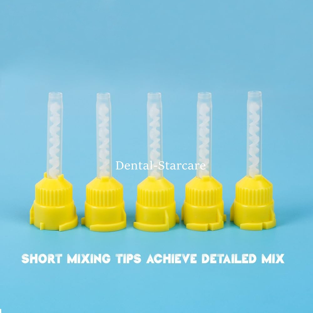 Dental Mixing Tips For Light Body Impression Material 1:1 Long/Short 7cm/5cm USA