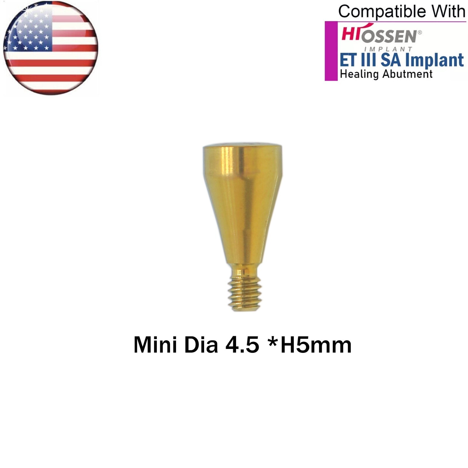 US Dental Mini Healing Abutment Caps Cover Screw For Osstem Hiossen ET Platform