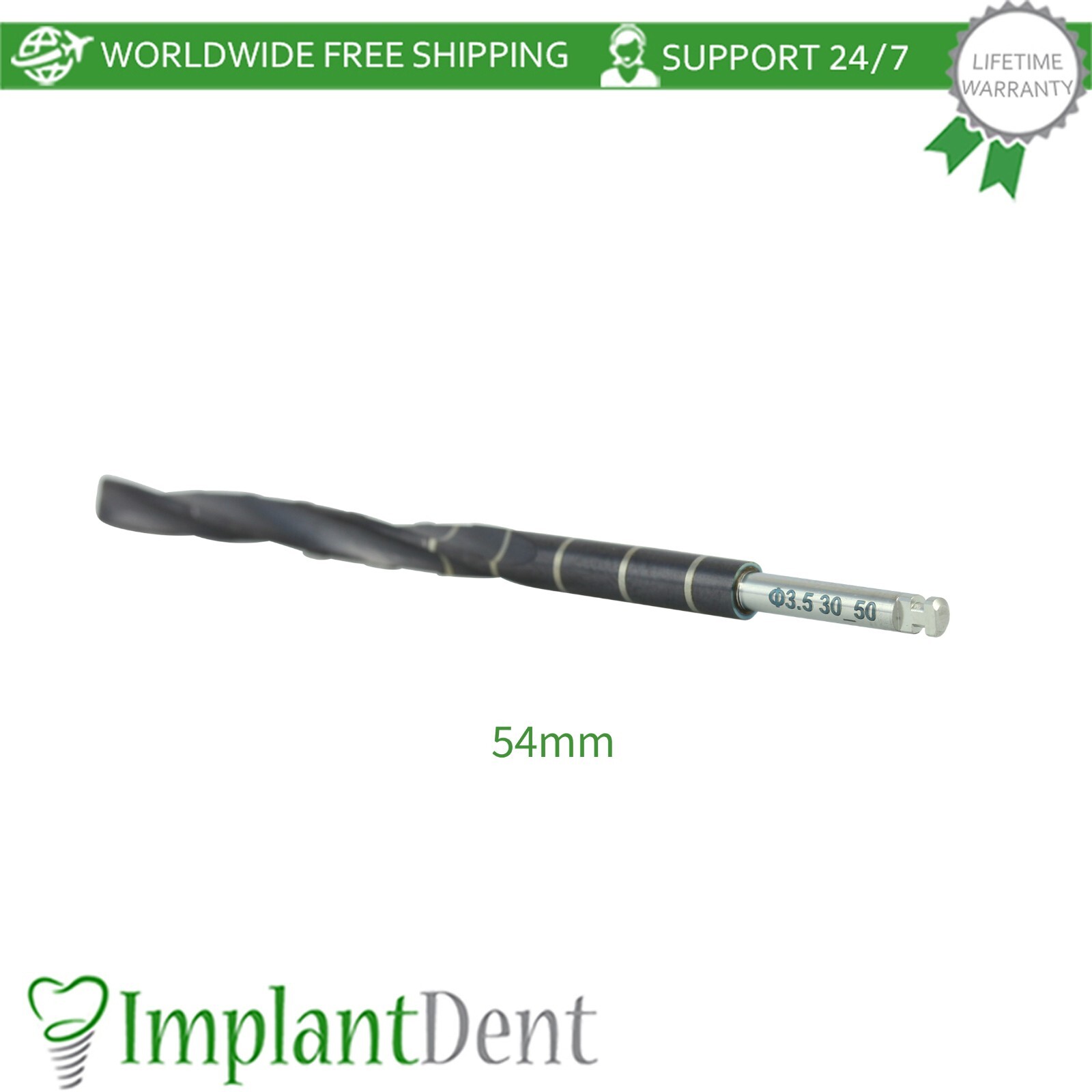 Dental Zygomatic Drill Ø3.5mm For Zygomatic Im plants Stainless Steel Tool