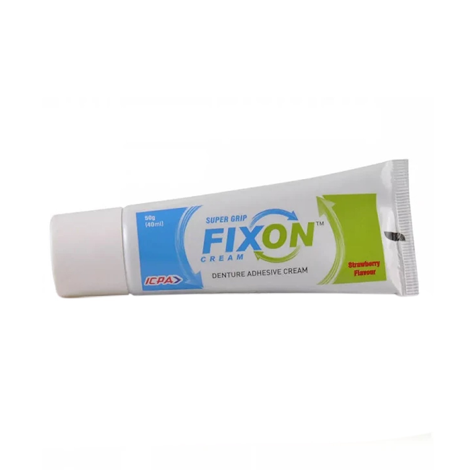 Fixon Super Grip (Strawberry Flavour) Denture Adhesive Cream 50gms (Free Ship)