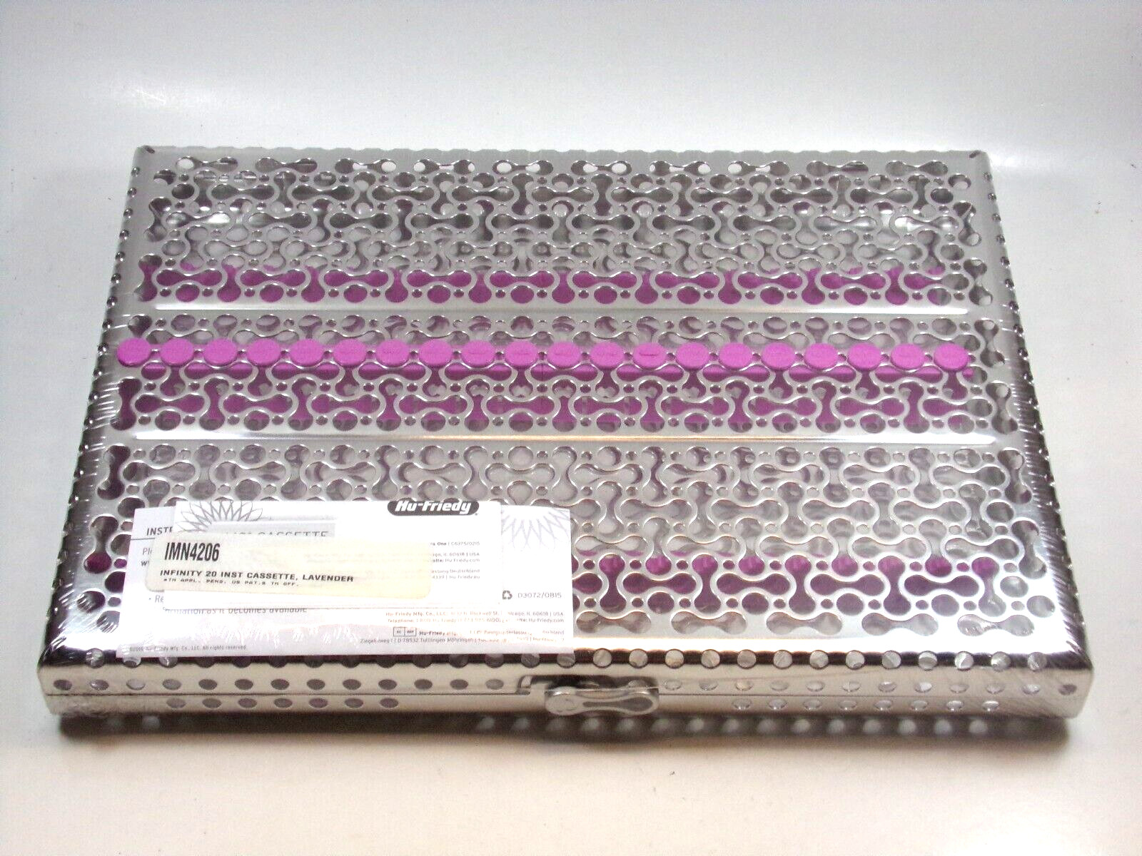 HU FRIEDY Infinity 20 Instrument Lavender Cassette 8″ x 11″ x 1.25″ | IMN4206