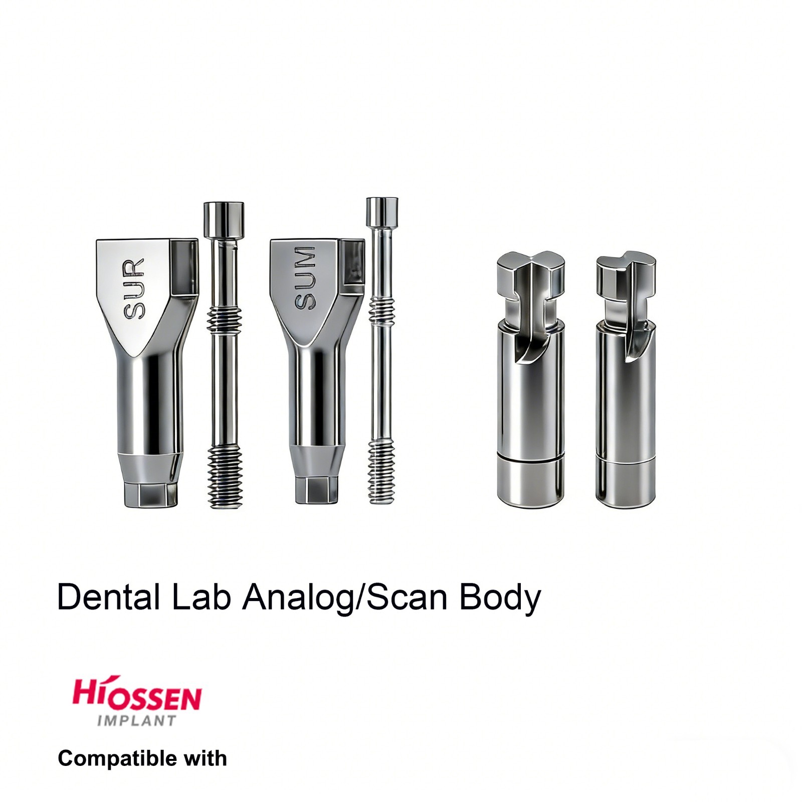Implant Scan Body Lab Analog Hiossen Osstem CAD/CAM Digital library compatible