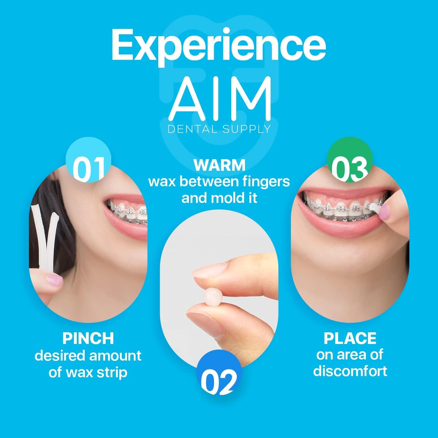 AIM Orthodontic Wax for Braces & Aligners – Dental Care Solution,…