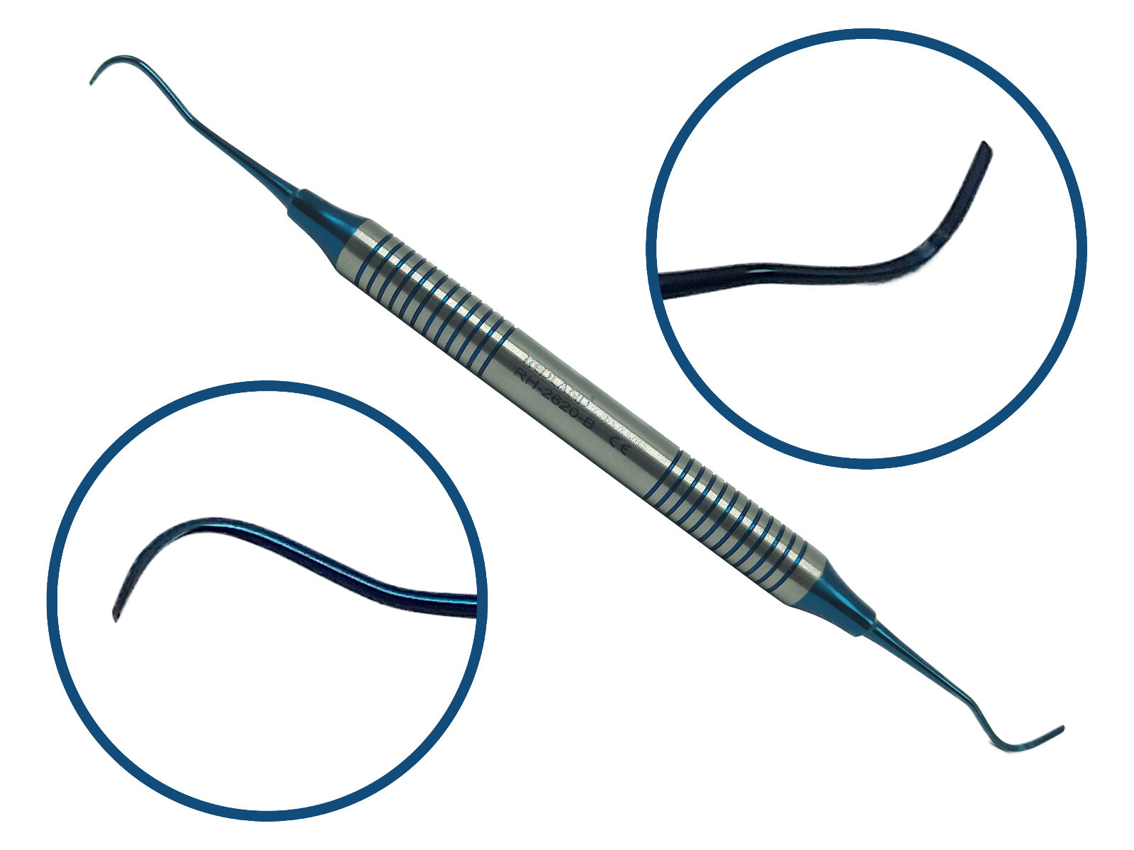 Redland Dental McCall Curette 17/18 Blue Line RH-2620-B-1 USA