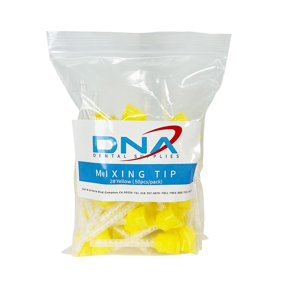 50 PCS Yellow Mixing Tips 4.2mm for 50ML Impression Material Cartridges