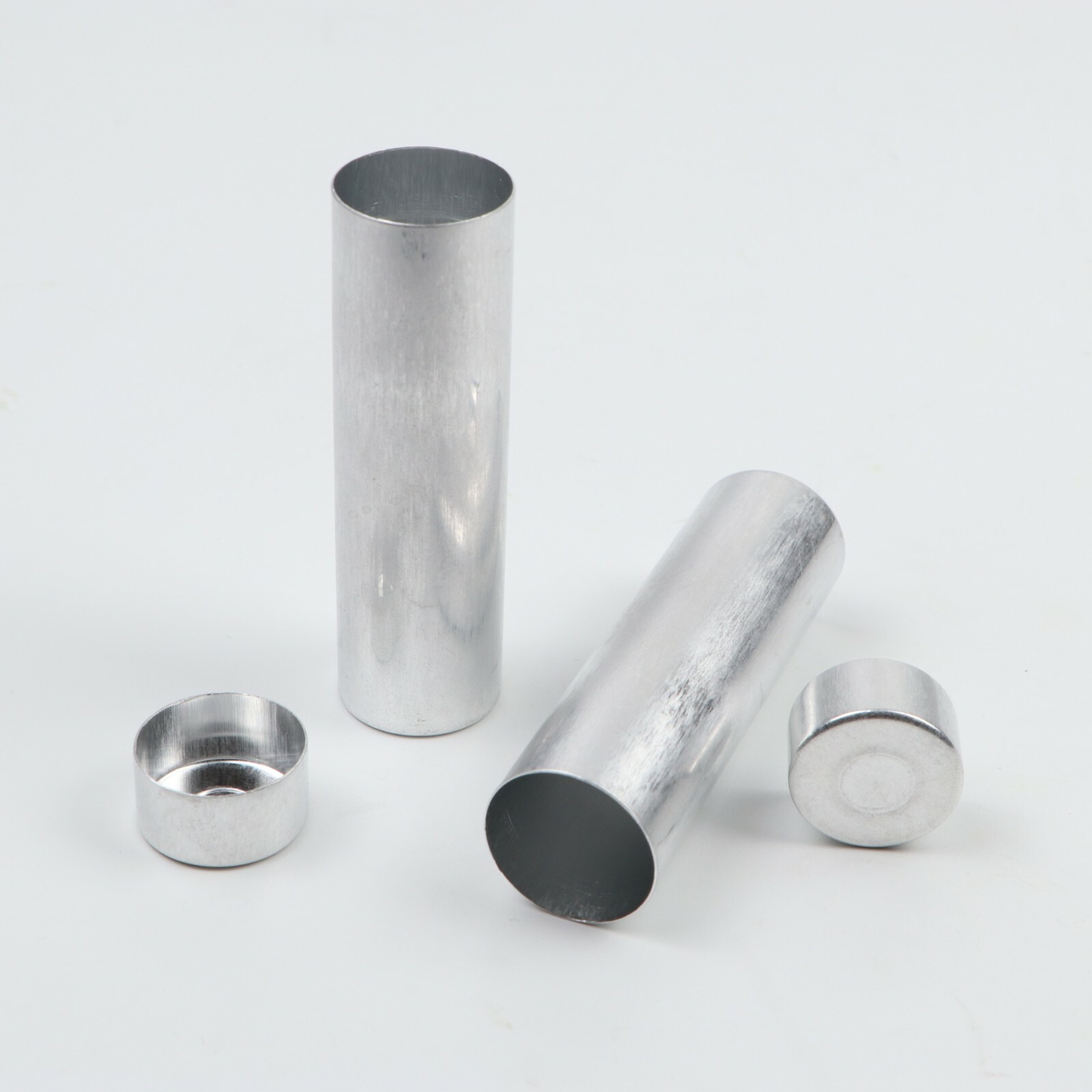 150Pcs 25.5mm Dental Empty Aluminum Tubes Cartridges for Making Flexible Denture
