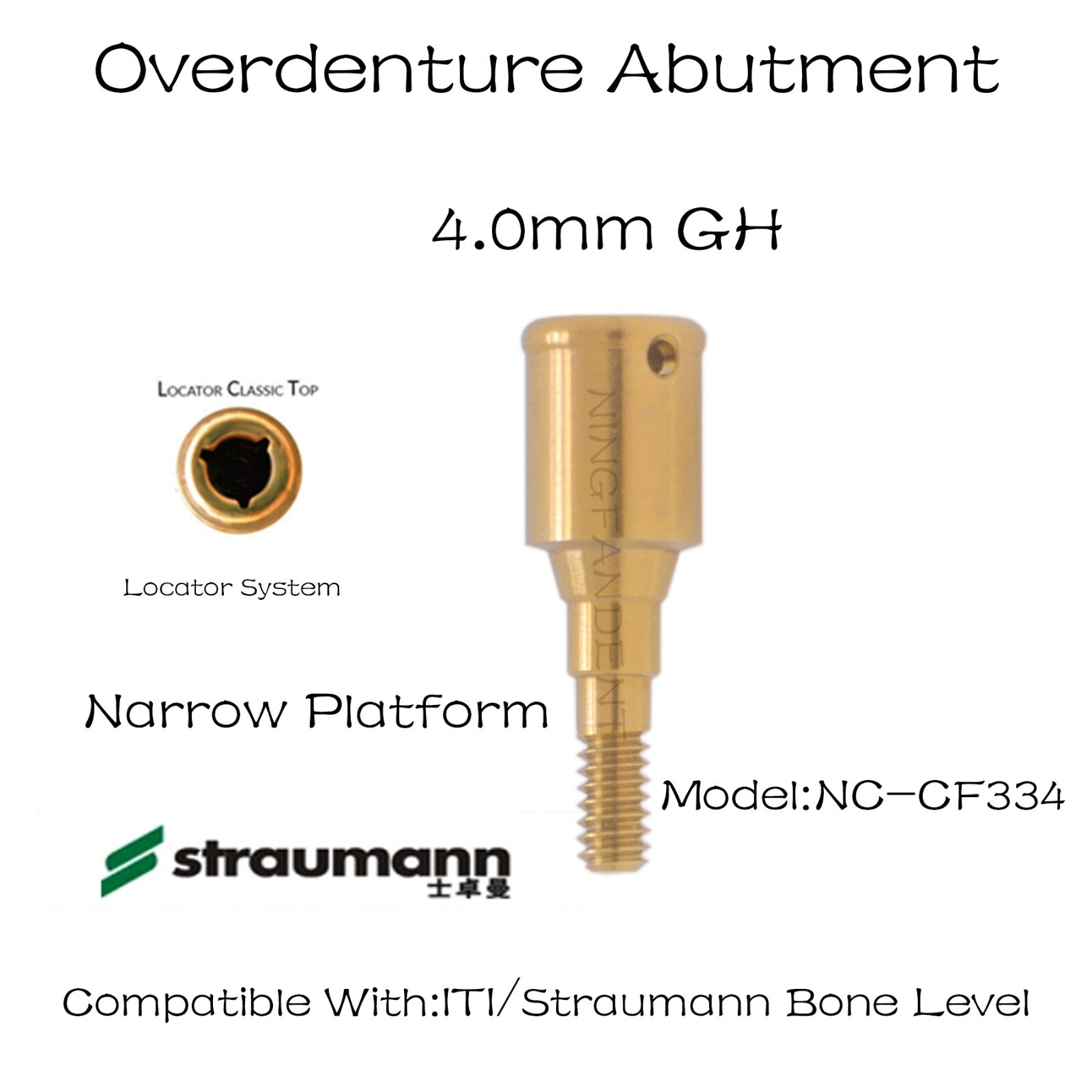 Locator Abutments & Retention Caps Tools Fits Straumann Bone Level NC 1-5.0mm