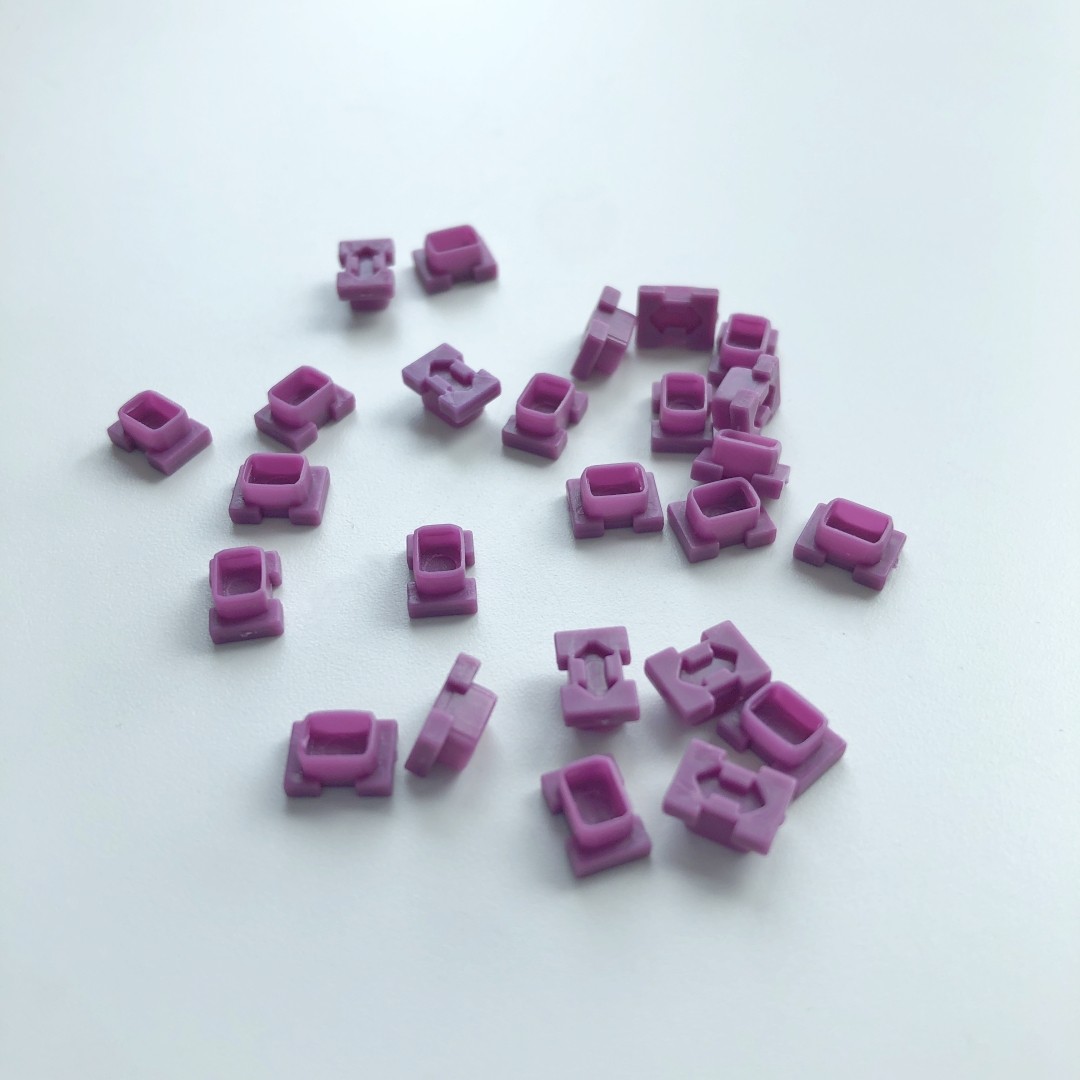 20Pcs Dental ITI NC lmpression Coping Caps Closed Tray Plastic Caps Transfer USA