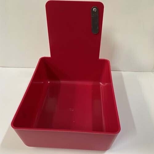 Burgundy Dental Lab Pan w/ Stainless Steel Clip 20pk 7″ x 5¾” x 2½” Made in USA