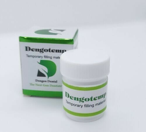 Dental Permanent Tooth White Filling Cement Mega Kit Self Cure Dengotemp Plus