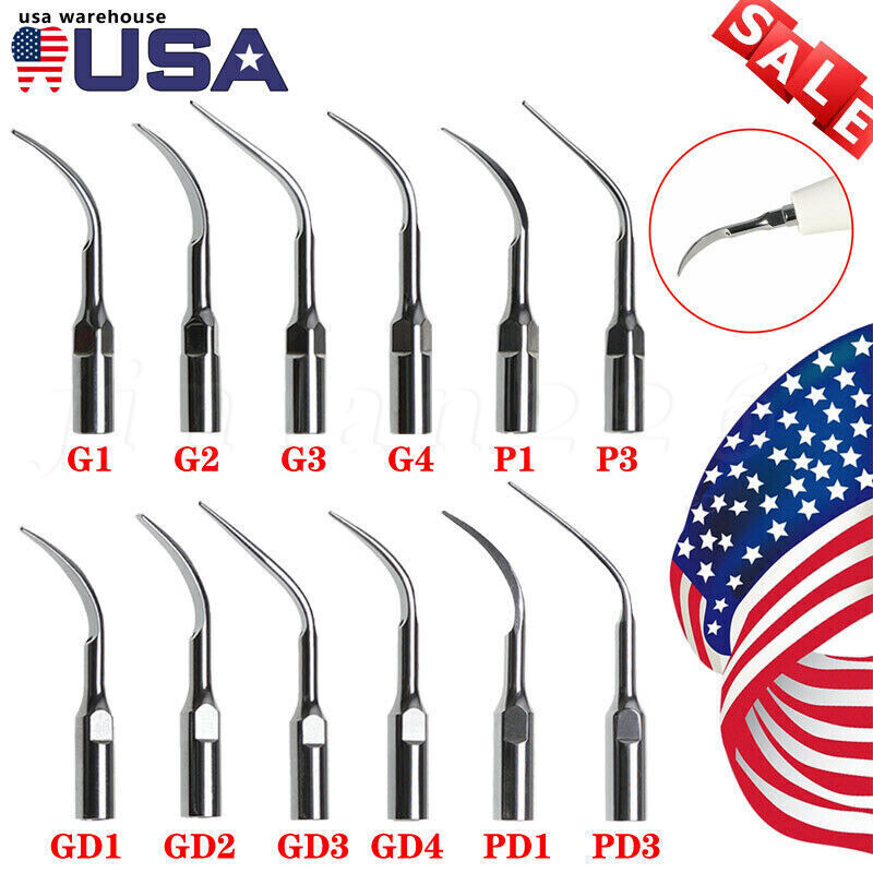 5*Dental Ultrasonic Piezo Scaler Tip for EMS SKYSEA VRN DTE SATELEC Handpiece st