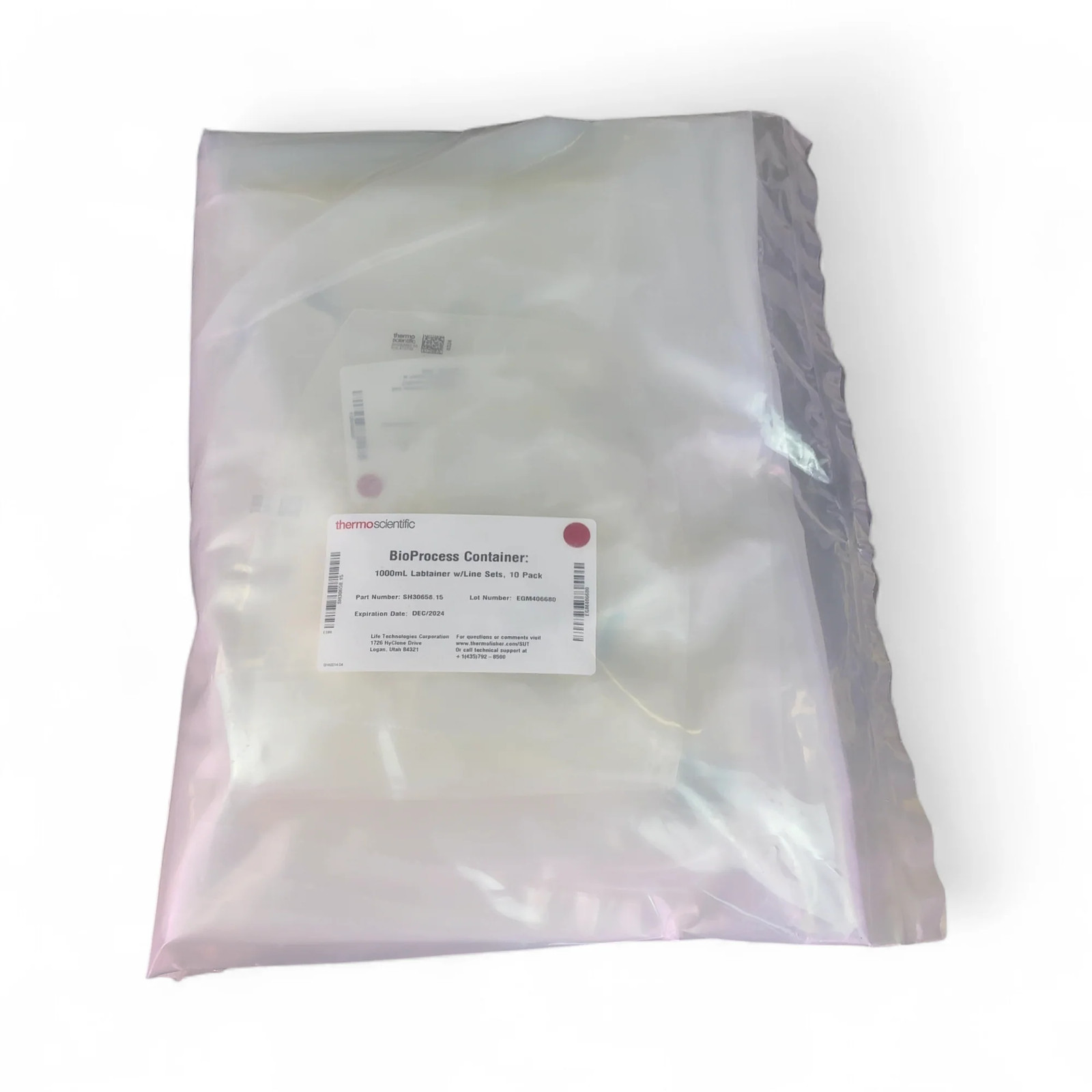 Thermo Scientific Labtainer 1L 2-Port BioProcess Containers (BPC) – 10Pk (BO!)
