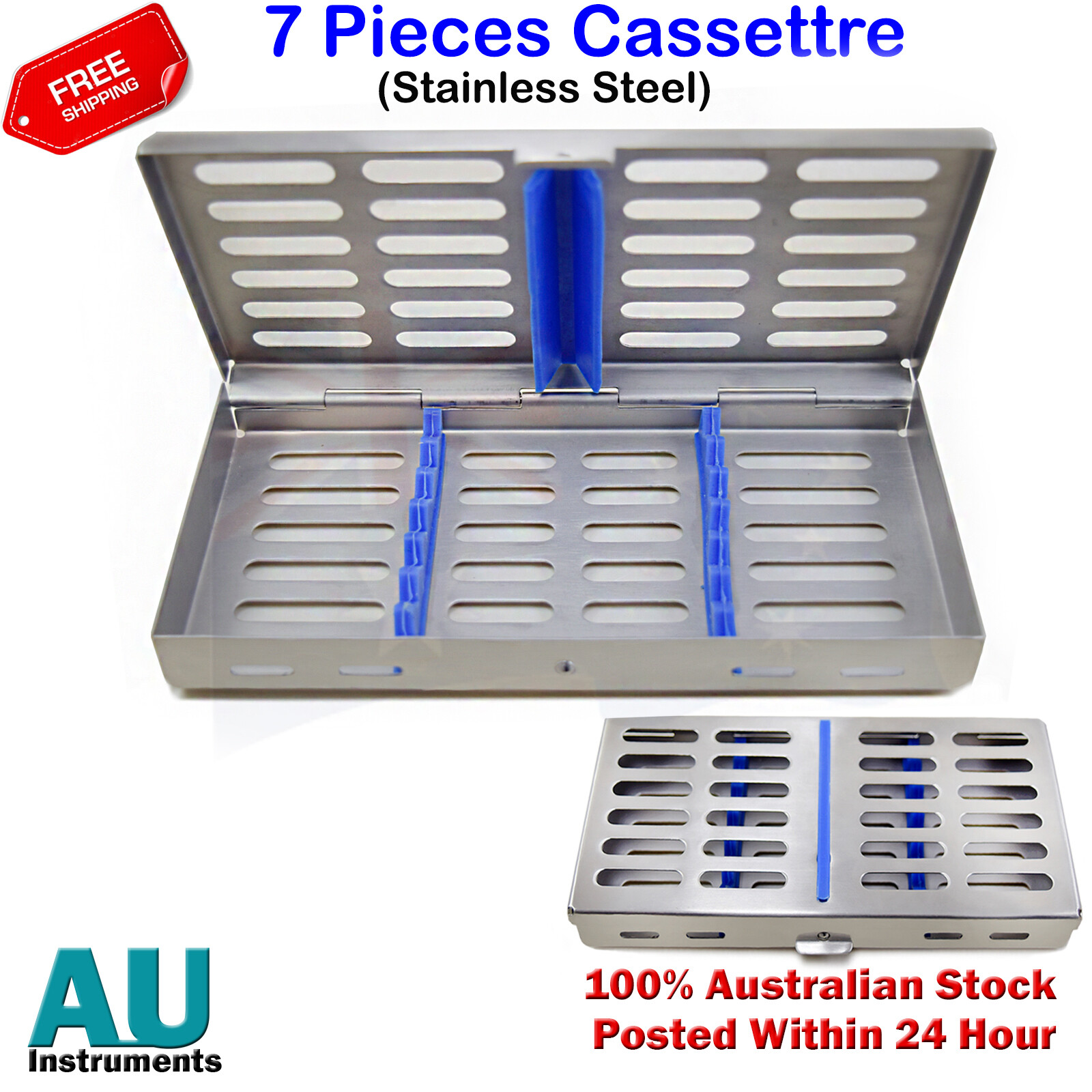 Surgical Dental Instruments Cassette Tray Sterilization Box Medical