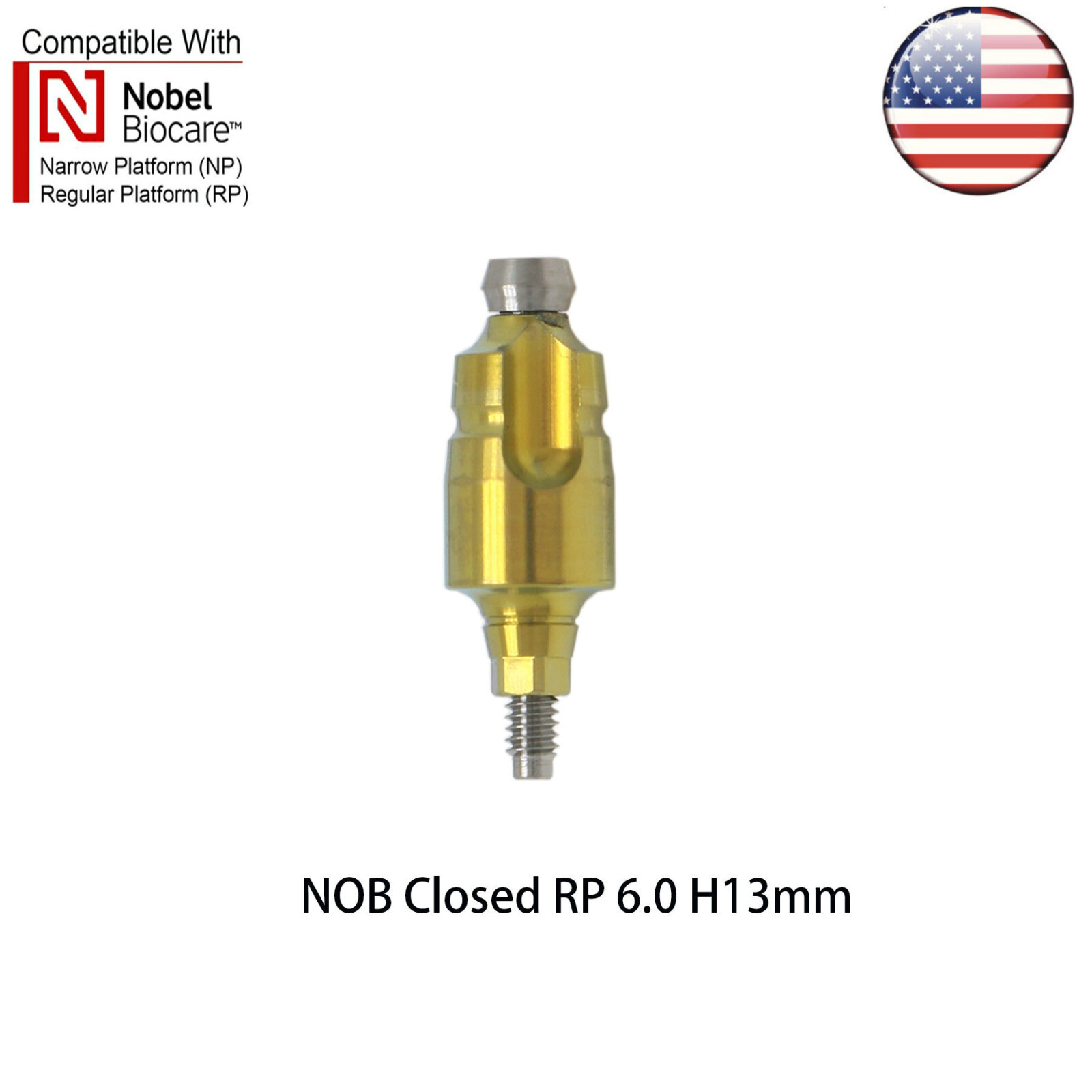 Dental Impression Closed Tray Impression Coping fits Nobel NP/RP Active