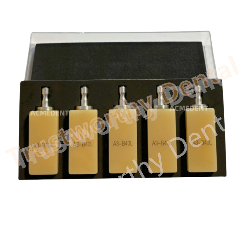 Dental B40L PMMA Blocks Disk Block Cerec Bleached Blocks A3