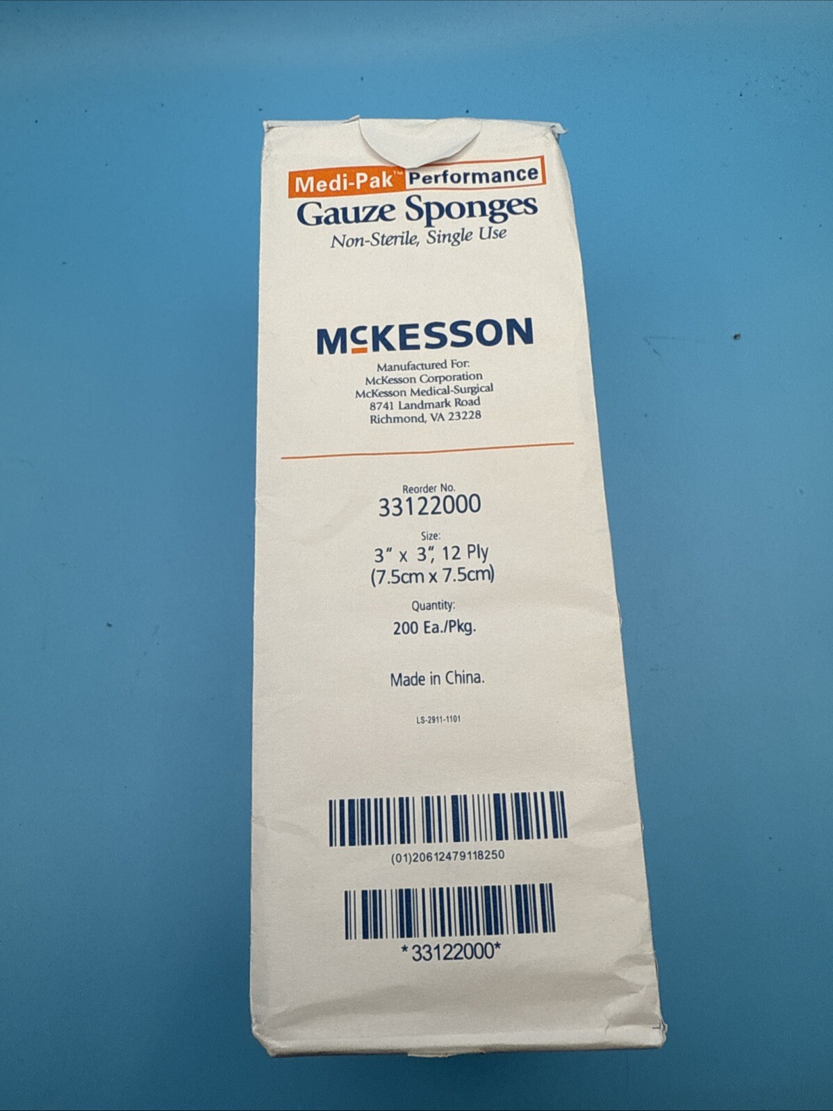 Medi-Pak Performance Plus Gauze Sponge Cotton Gauze 12-Ply 3 X 3 In, Pack of 200