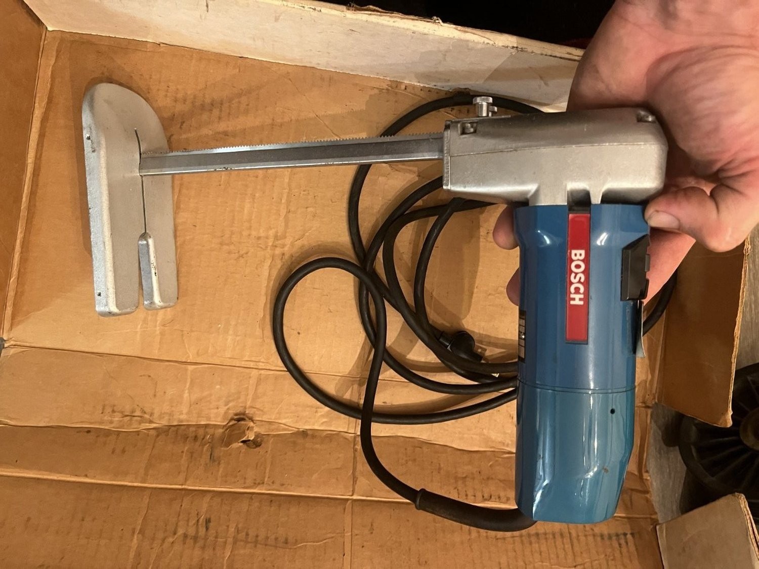 Bosch 1575A Electric Foam Rubber Cutter Corded Power Tool with Base Plate
