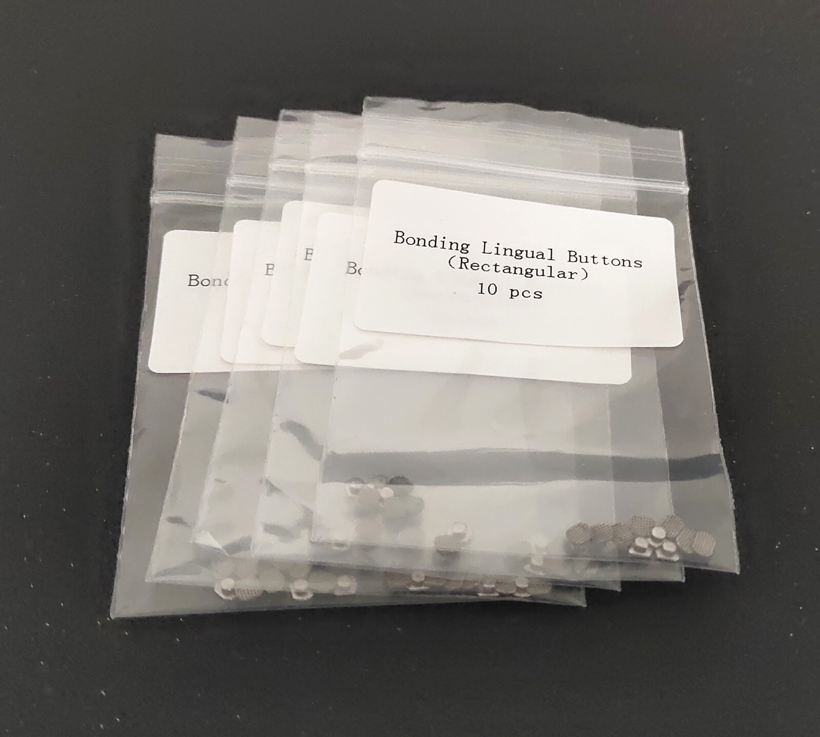 Dental Orthodontics Lingual Button 10Pcs/bag Universal Rectangular Base Bonding