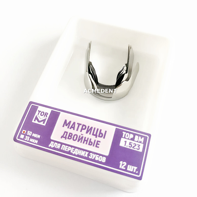 1Box Dental Proximal Anterior Strips Twin Matrix Metal Matrices TOR VM 1.523