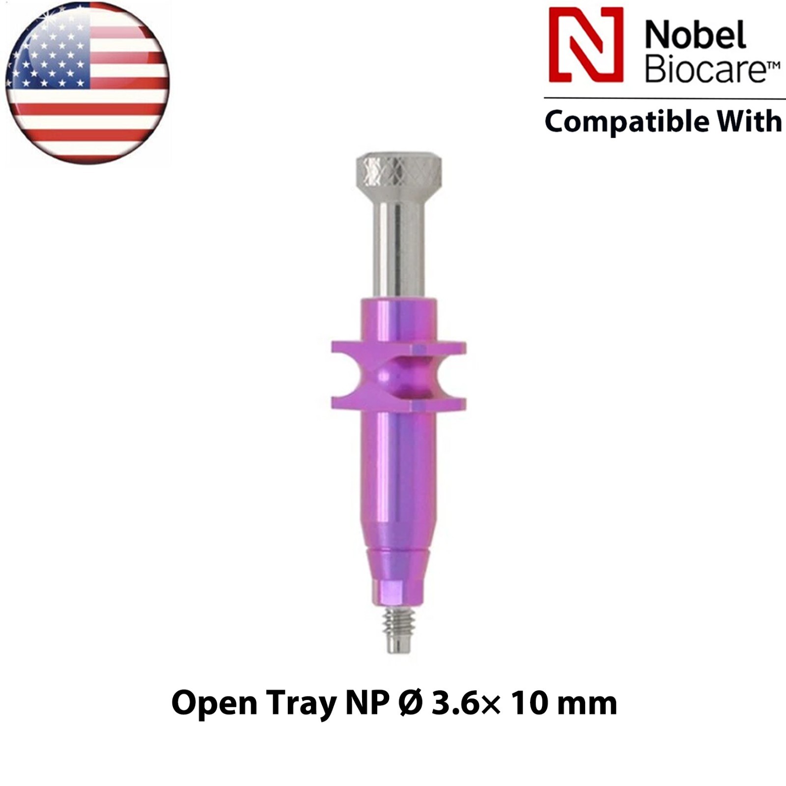 US For Nobel Biocare Active Dental Impression Transfer Coping Open Tray NP/RP