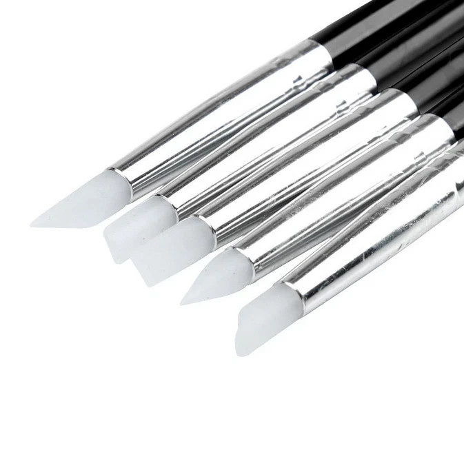 5Pcs/Set Dental Adhesive Composite Silicone Shaping Brush Pen Resin Veneer Teeth