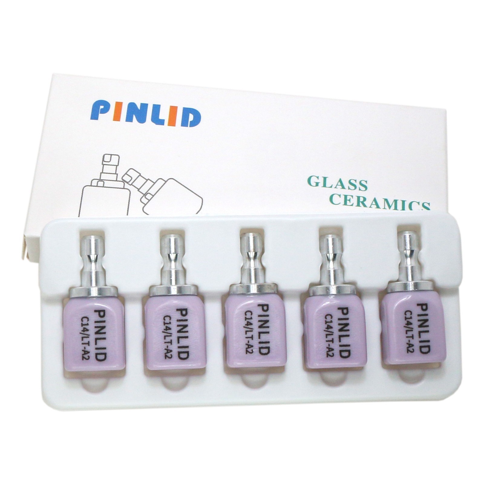 US Dental C14 HT/LT Lithium Disilicate Ceramic Blank For CEREC CAD/CAM 1/2/5Box