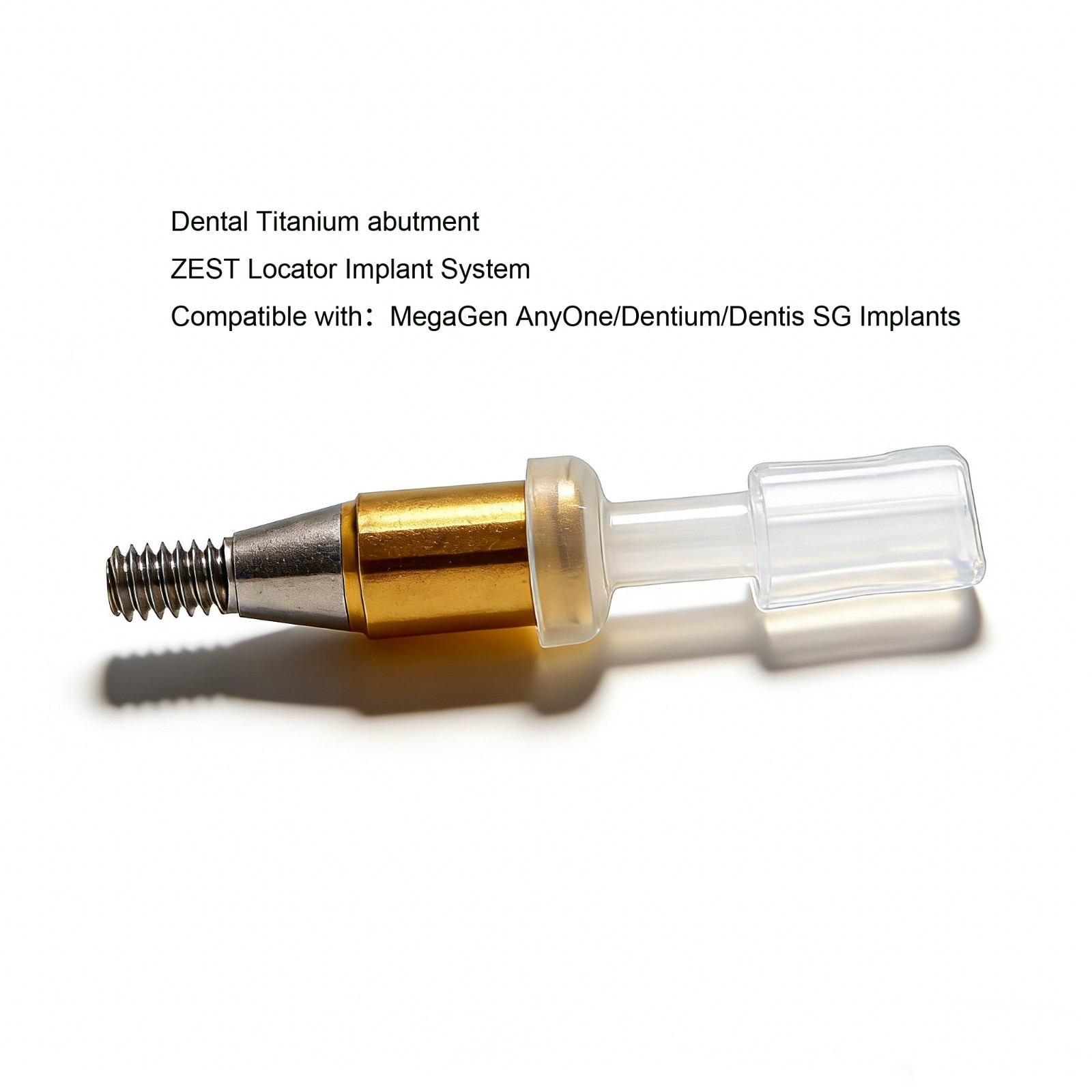 Dental Ti abutment for ZEST Locator System fits MegaGen Anyone/Dentiumm Implants