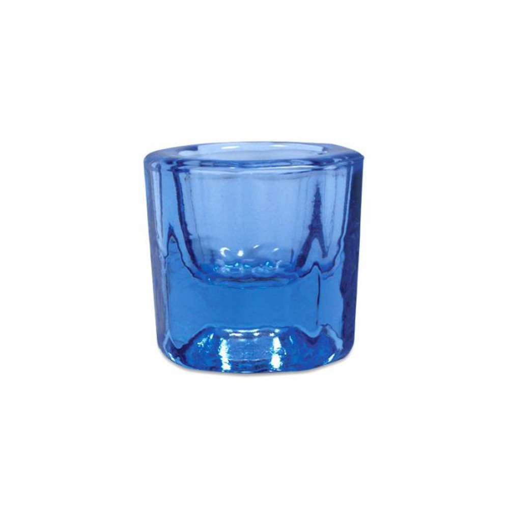maxill Autoclavable 10oz Glass Dappen Dish, 1″ Tall, Blue, 1/Pk