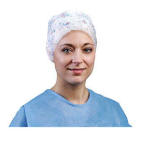 Cardinal Health Nurse’s Cap Convertors 100 White One-Size w/Tie Back Latex-Free