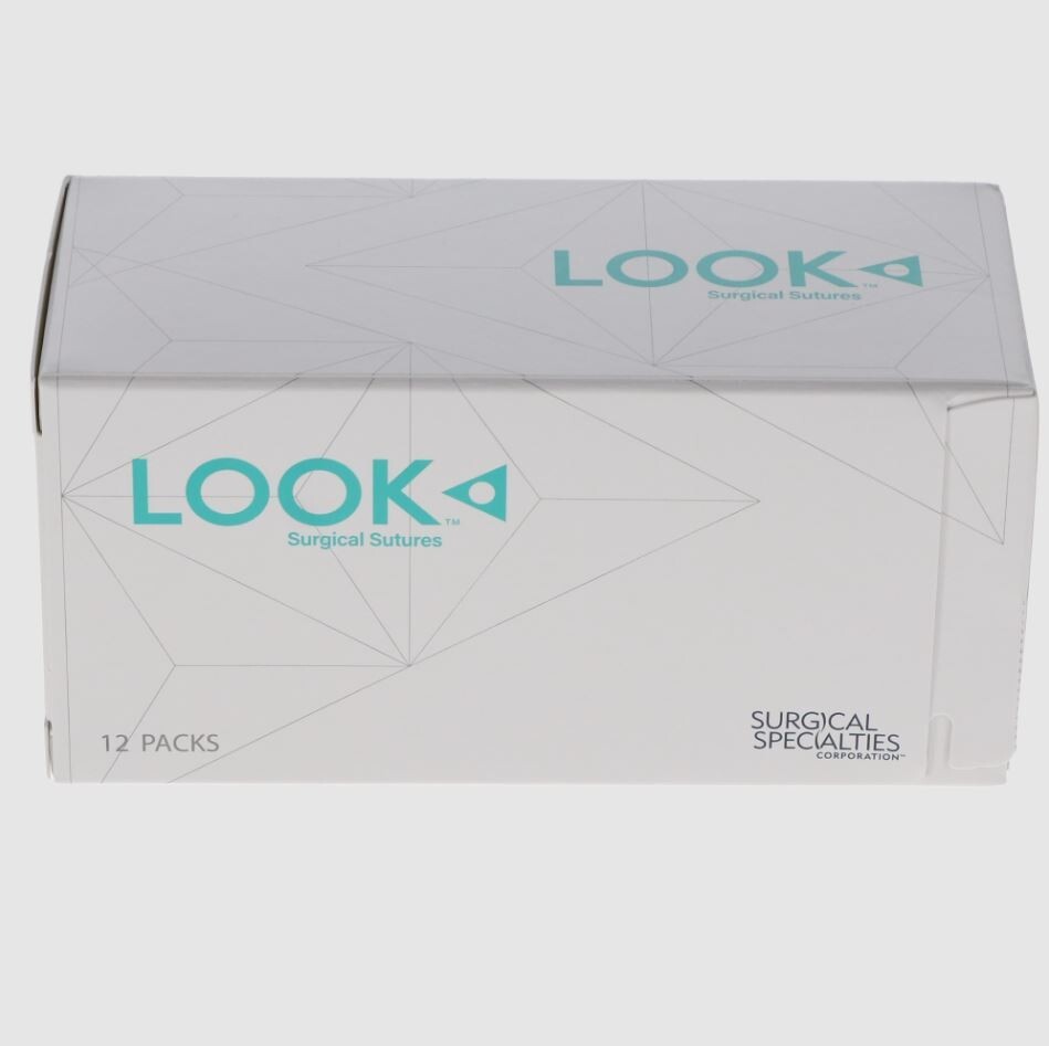 *12-Pieces* Look Plain Gut 19″ C6 Reverse Cutting Absorbable 592B