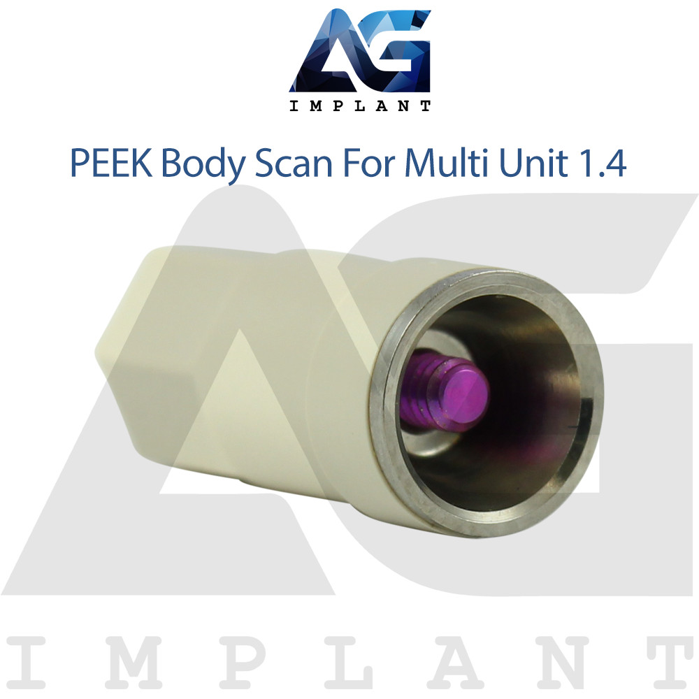5 PEEK Body Scan For Multi Unit System Abutments 1.4 – Hexagon 2.42 With Screw