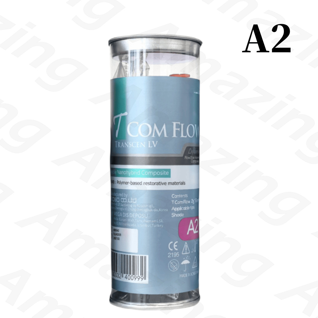 6Pcs Dental Composite Resin Flowable Light A2 Restorative T COM FLOW Nanohybrid