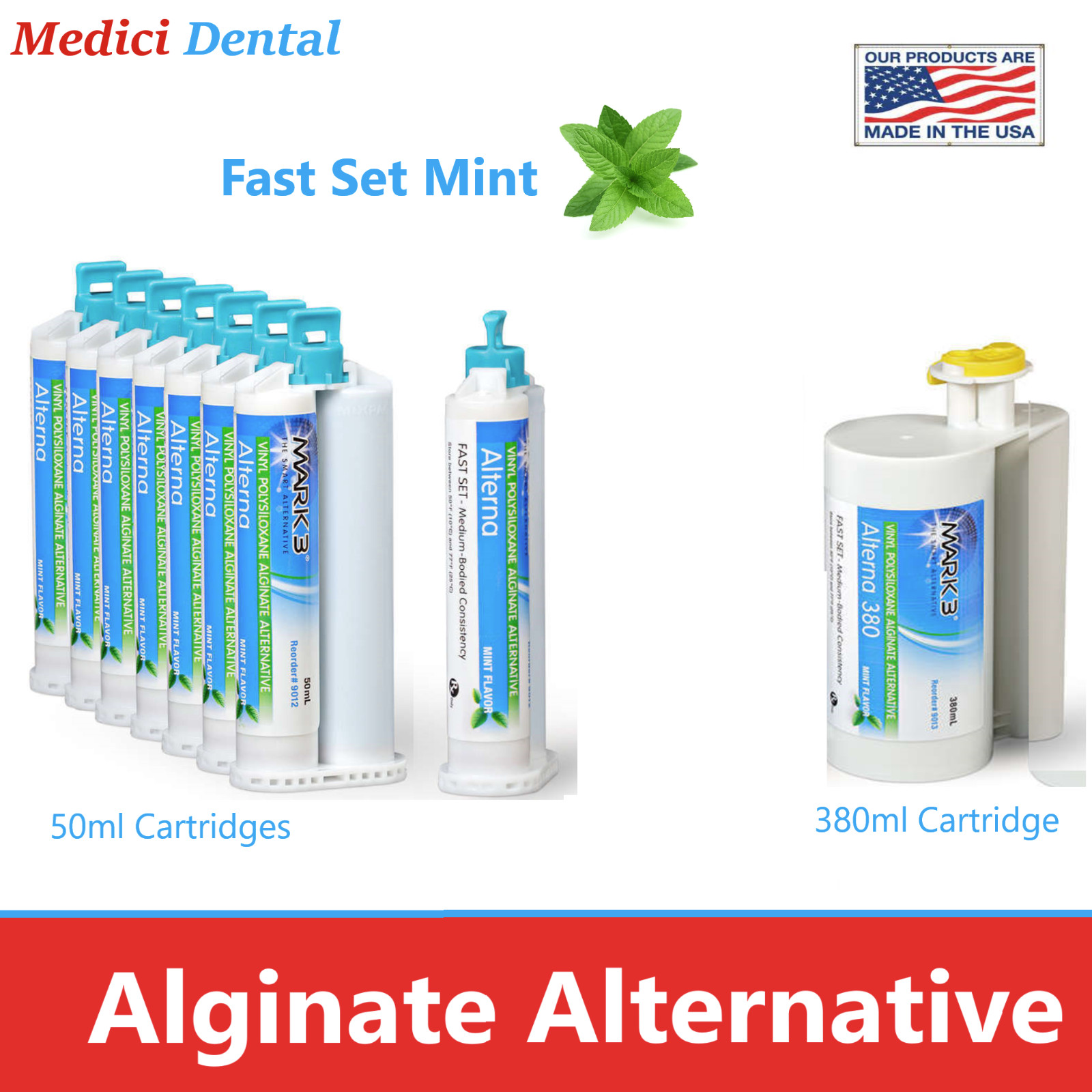 Dental Alginate 380 ml Alginate Substitute Alginate Alternative Fast Set Mint