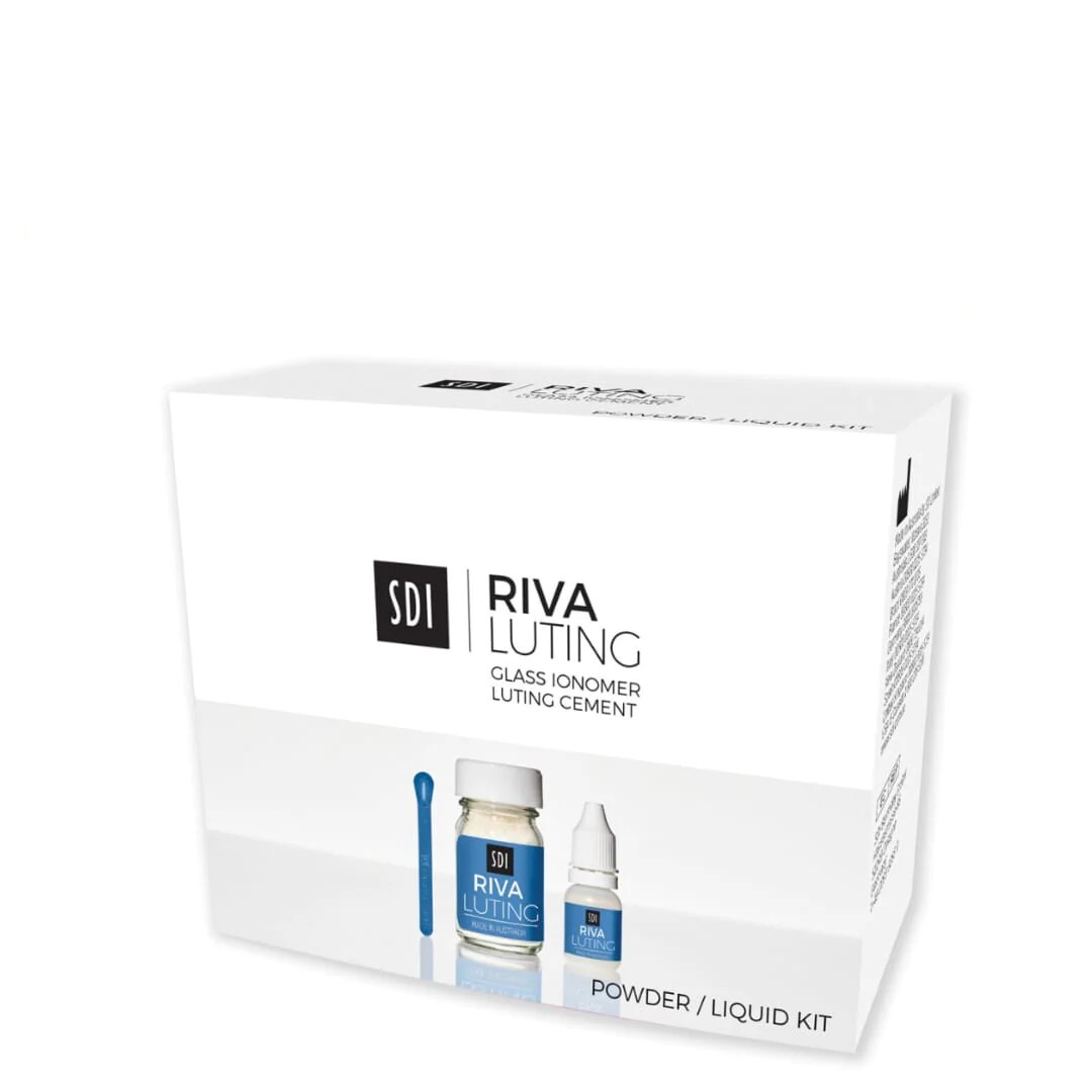 SDI Riva Luting Antimicrobial Glass Ionomer Luting Cement 35g/25g II Free Ship