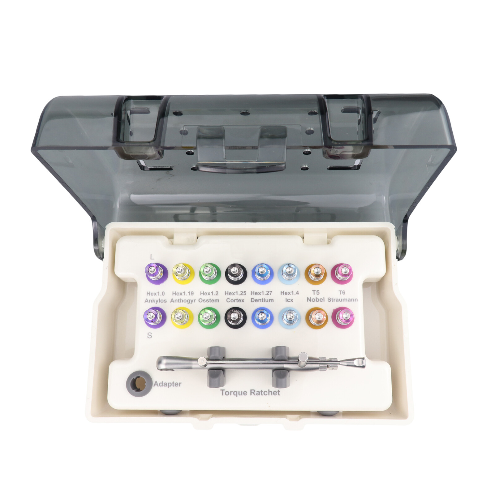 Universal Implant Repair Prosthetic Tool Kit with16PCS Screwdrivers Wrench HGY-7