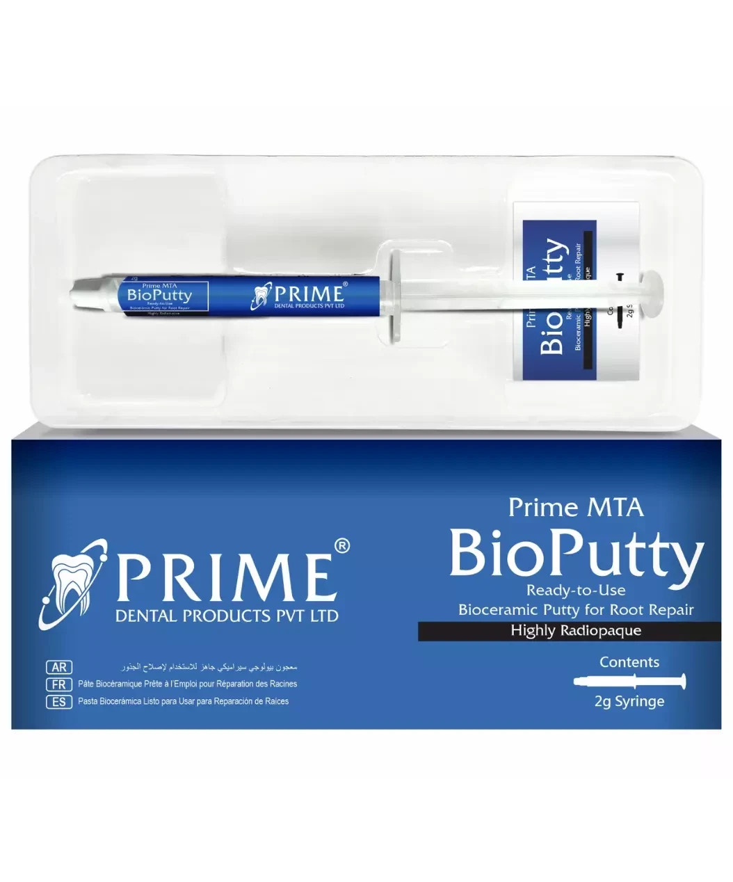 Prime MTA BioPutty Bioceramic for Root & Pulp Treatment 2g tube II Free Ship
