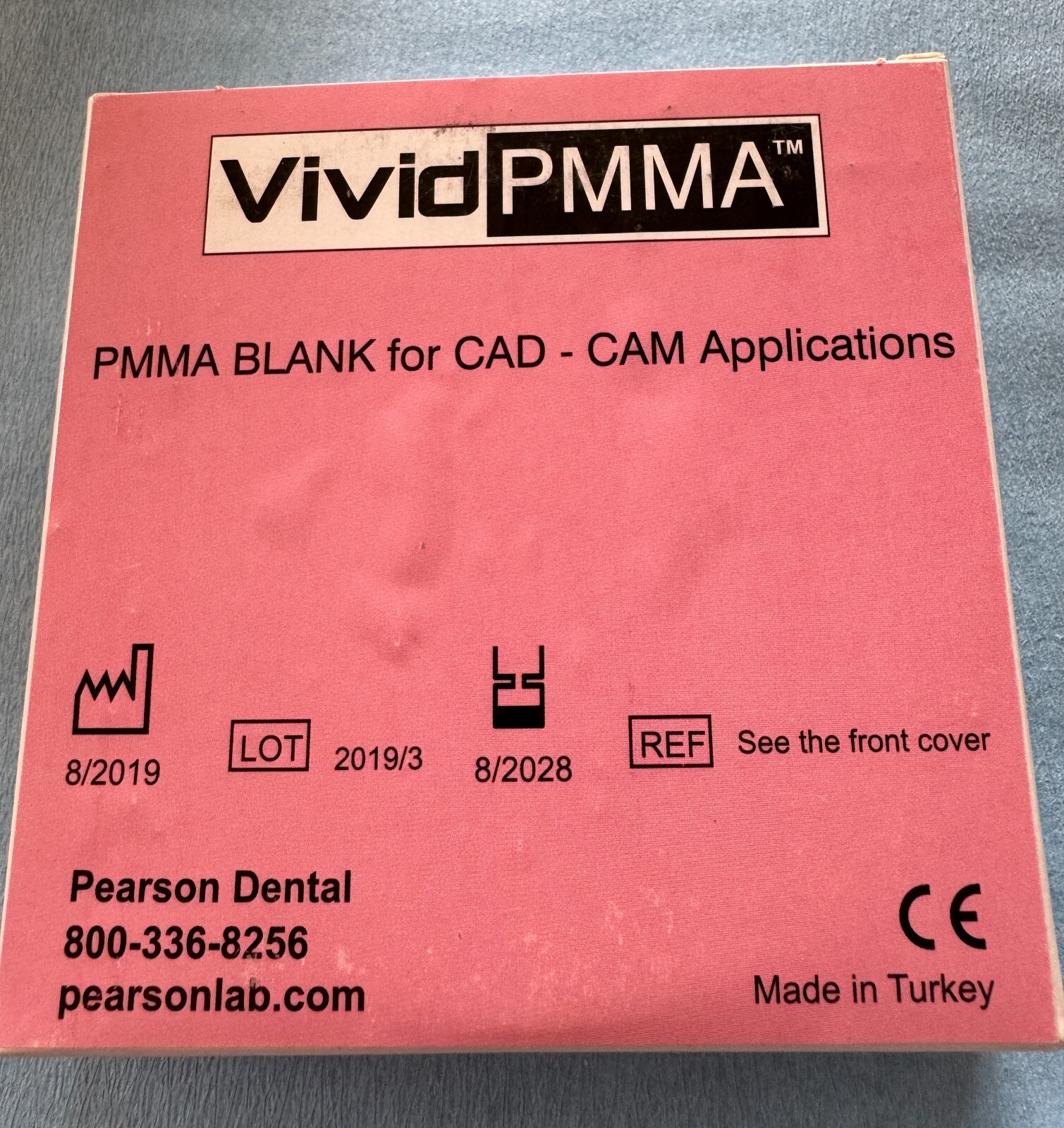 Vivid PMMA Milling Disc 98mm x 20mm – Shade A3