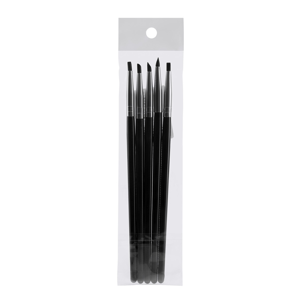 Dental Porcelain Brush Pens Tooth Silicone Brush Pen Different Shape 5Pcs /Set