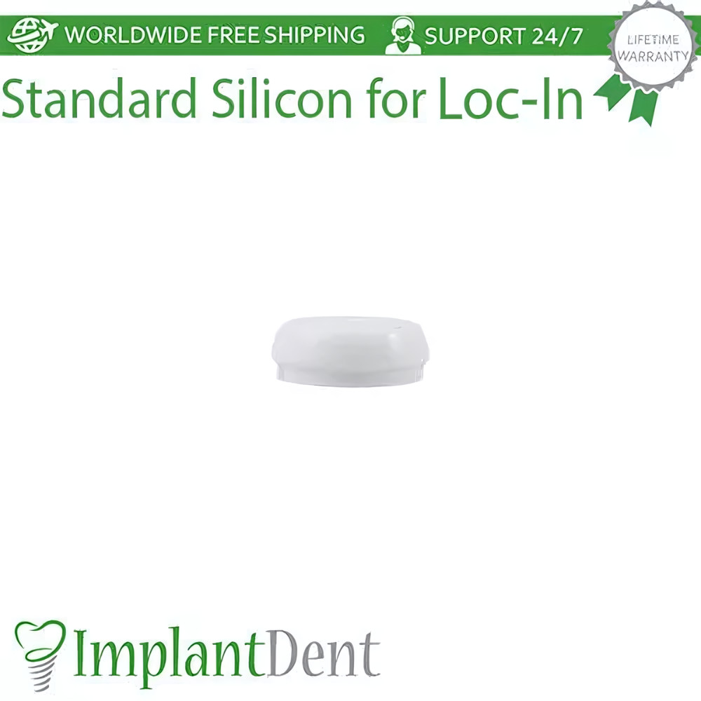 10x Dental Silicone Cap Set For Loc In 3 Types Prosthetic Attachment Accessories