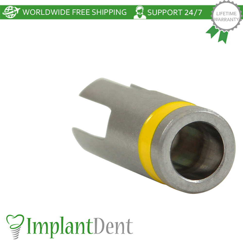 Dental Drill Stopper 2.5mm – Yellow Stainless Steel Dentistry Tool