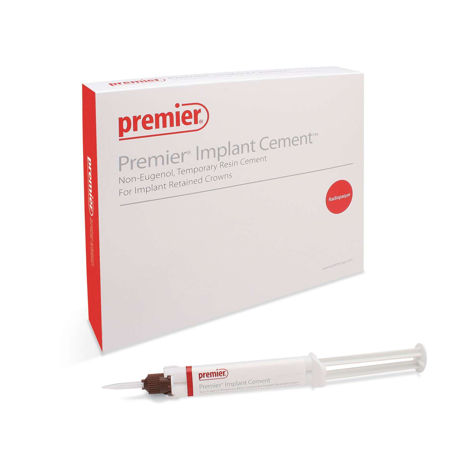Premier Implant Cement Value Pack: 3 – 5 ml Automix Syringes and 25 Mixing